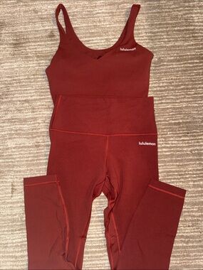 lululemon athletica Women’s Burgundy Red Matching Set